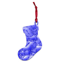 Load image into Gallery viewer, Cloudy Blue Wooden Ornaments