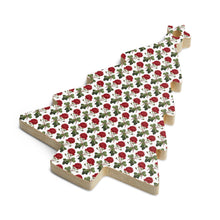 Load image into Gallery viewer, Red Rose Wooden Ornaments