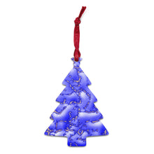 Load image into Gallery viewer, Cloudy Blue Wooden Ornaments