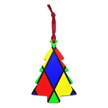 Load image into Gallery viewer, Stained Glass Wooden ornaments