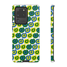 Load image into Gallery viewer, Tough Phone Cases (White with spirals)