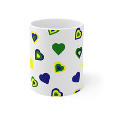 Load image into Gallery viewer, St. Vincent and the Grenadines Independence Hearts Ceramic Mug (11oz\15oz)