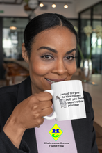 Load image into Gallery viewer, Kiss My Ass Sarcastic White glossy mug (Right hand)