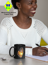 Load image into Gallery viewer, St. Vincent and the Grenadines Fiery Sunset in SVG - 11oz Black Coffee Mug (R)