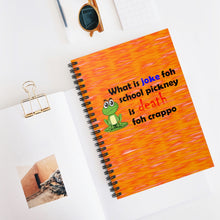 Load image into Gallery viewer, What is Joke for School Pickney Spiral Lined Notebook