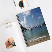 Load image into Gallery viewer, St. Vincent and the Grenadines Catamarans in Mayreau Beach - Spiral Lined Notebook