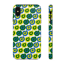 Load image into Gallery viewer, Tough Phone Cases (White with spirals)