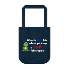 Load image into Gallery viewer, Organic Canvas Tote Bag - What is Joke for School Pickney
