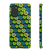 Load image into Gallery viewer, Tough Phone Cases (Black with spirals)