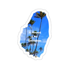 Load image into Gallery viewer, St. Vincent and the Grenadines Die-Cut Stickers - Palm Trees in the Grenadines