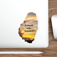 Load image into Gallery viewer, St. Vincent and the Grenadines Die-Cut Stickers - St. Vincent Sunset