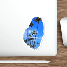 Load image into Gallery viewer, St. Vincent and the Grenadines Die-Cut Stickers - Palm Trees in the Grenadines