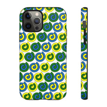 Load image into Gallery viewer, Tough Phone Cases (White with spirals)