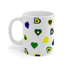 Load image into Gallery viewer, St. Vincent and the Grenadines Independence Hearts Ceramic Mug (11oz\15oz)