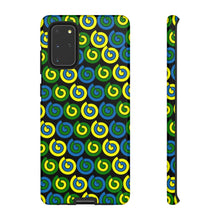 Load image into Gallery viewer, Tough Phone Cases (Black with spirals)