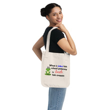 Load image into Gallery viewer, Organic Canvas Tote Bag - What is Joke for School Pickney