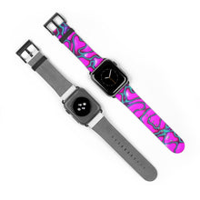 Load image into Gallery viewer, Purple and Green Marble Watch Band