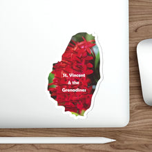 Load image into Gallery viewer, St. Vincent and the Grenadines Die-Cut Stickers - Chinese Ixora