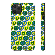 Load image into Gallery viewer, Tough Phone Cases (White with spirals)