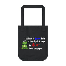 Load image into Gallery viewer, Organic Canvas Tote Bag - What is Joke for School Pickney