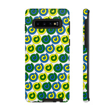 Load image into Gallery viewer, Tough Phone Cases (White with spirals)