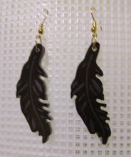 Load image into Gallery viewer, Volcanic Ash - Feather Earrings