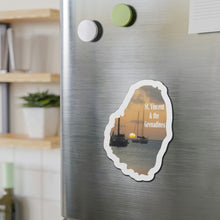 Load image into Gallery viewer, St. Vincent and the Grenadines Die-Cut Magnets - Boats in Canash Bay