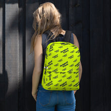 Load image into Gallery viewer, Green backpack with 'original vincy' written in camouflage green letters.