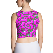 Load image into Gallery viewer, Purple and Green Marble Crop Top
