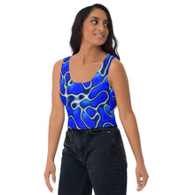Load image into Gallery viewer, Blue Marble Crop Top