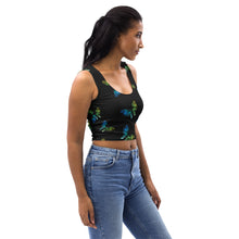 Load image into Gallery viewer, St. Vincent and the Grenadines Crop Top - Vincy Butterflies Black