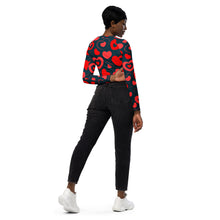 Load image into Gallery viewer, Long-sleeve Crop Top - Navy Blue