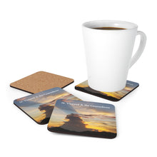 Load image into Gallery viewer, St. Vincent and the Grenadines 4 piece Coaster Set (Corkwood)  Majestic Sunset