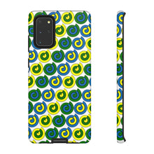 Load image into Gallery viewer, Tough Phone Cases (White with spirals)