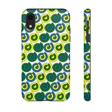 Load image into Gallery viewer, Tough Phone Cases (White with spirals)