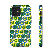 Load image into Gallery viewer, Tough Phone Cases (White with spirals)