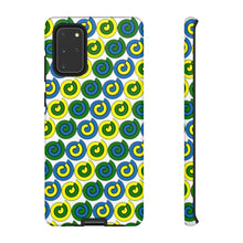Load image into Gallery viewer, Tough Phone Cases (White with spirals)