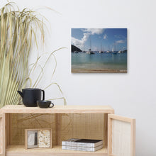 Load image into Gallery viewer, St. Vincent and the Grenadines Canvas Wall Art - Sailboats in Mayreau