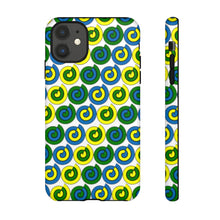 Load image into Gallery viewer, Tough Phone Cases (White with spirals)