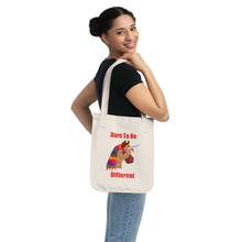 Load image into Gallery viewer, Organic Canvas Tote Bag - Dare to Be Different