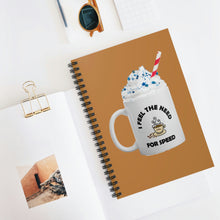 Load image into Gallery viewer, I Feel the Need for Speed, Spiral Lined Notebook