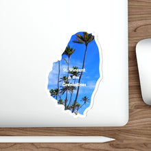 Load image into Gallery viewer, St. Vincent and the Grenadines Die-Cut Stickers - Palm Trees in the Grenadines