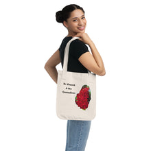 Load image into Gallery viewer, St. Vincent and the Grenadines Eco-friendly Organic Canvas Tote Bag - Ixora Flowers