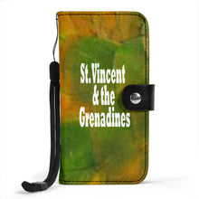 Load image into Gallery viewer, wallet phone case featuring a photograph of feathers of one of St. Vincent and the Grenadines' national birds