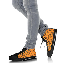 Load image into Gallery viewer, Canvas High Top Shoe - Honeycomb