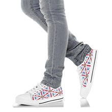 Load image into Gallery viewer, Low Top Shoe - Red, White and Blue