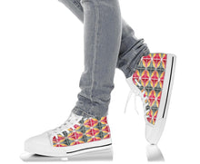 Load image into Gallery viewer, High Top Shoes - Pink and Grey