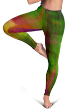 Load image into Gallery viewer, Women's Leggings - Abstract Green