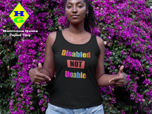 Load image into Gallery viewer, Disabled Not Unable - Unisex Jersey Tank