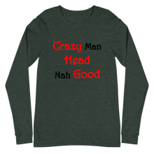 Load image into Gallery viewer, Unisex Long Sleeve Tee - Crazy Man Head (L)